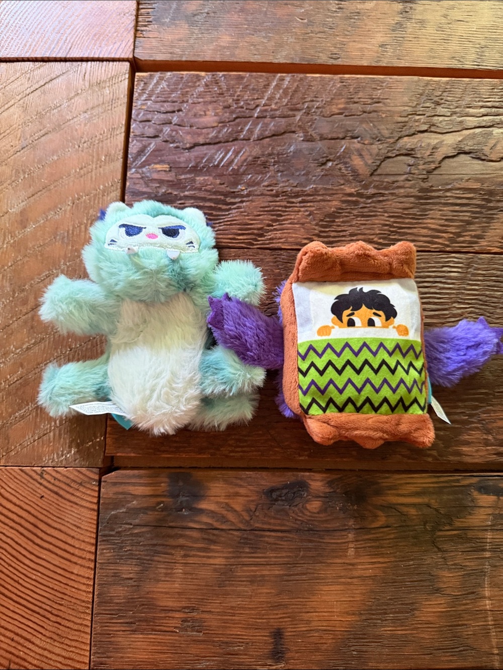 Bark Plush Small Pet Toy Duo - Monsters and bedtime story